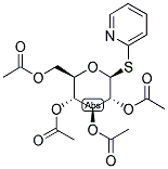 2-PYRIDYL-2,3,4,6-TETRA-O-ACETYL-1-THIO-BETA-D-GLUCOPYRANOSIDE Struktur