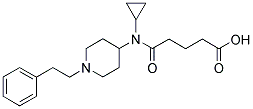 5-(CYCLOPROPYL(1-(2-PHENYLETHYL)PIPERIDIN-4-YL)AMINO)-5-OXOPENTANOIC ACID Struktur