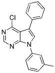 4-CHLORO-7-(3-METHYLPHENYL)-5-PHENYL-7H-PYRROLO[2,3-D]PYRIMIDINE Struktur