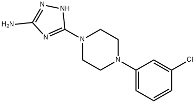 3-[4-(3-CHLOROPHENYL)PIPERAZINO]-1H-1,2,4-TRIAZOL-5-AMINE Struktur