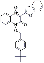 2-(BENZOFURAN-2-YL)-4-(4-TERT-BUTYLBENZYLOXY)-3-OXO-3,4-DIHYDROQUINOXALINE 1-OXIDE Struktur