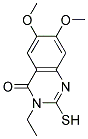 3-ETHYL-2-MERCAPTO-6,7-DIMETHOXY-3H-QUINAZOLIN-4-ONE Struktur