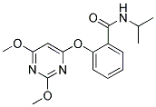 N-ISOPROPYL-2-[(2,6-DIMETHOXYPYRIMIDIN-4-YL)OXY]BENZAMIDE Struktur