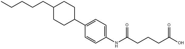 5-OXO-5-[4-(4-PENTYLCYCLOHEXYL)ANILINO]PENTANOIC ACID Struktur