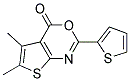 5,6-DIMETHYL-2-THIEN-2-YL-4H-THIENO[2,3-D][1,3]OXAZIN-4-ONE Struktur