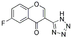 6-FLUORO-3-(1H-TETRAZOL-5-YL)-4H-CHROMEN-4-ONE Struktur