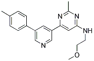 N-(2-METHOXYETHYL)-2-METHYL-6-[5-(4-METHYLPHENYL)PYRIDIN-3-YL]PYRIMIDIN-4-AMINE Struktur