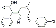 4-(4-CHLORO-BENZYLIDENE)-2-METHYL-1,2,3,4-TETRAHYDRO-BENZO[B][1,6]NAPHTHYRIDINE-10-CARBOXYLIC ACID Struktur