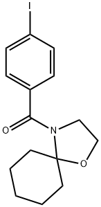 (4-IODOPHENYL)(1-OXA-4-AZASPIRO[4.5]DEC-4-YL)METHANONE Struktur