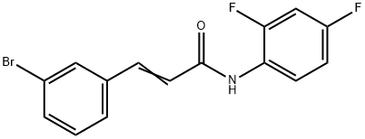 3-(3-BROMOPHENYL)-N-(2,4-DIFLUOROPHENYL)ACRYLAMIDE Struktur