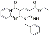 ETHYL 1-BENZYL-2-IMINO-5-OXO-1,5-DIHYDRO-2H-DIPYRIDO[1,2-A:2',3'-D]PYRIMIDINE-3-CARBOXYLATE Struktur