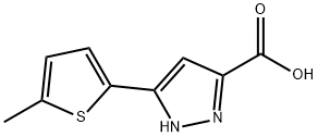 3-(5-METHYL-2-THIENYL)-1H-PYRAZOLE-5-CARBOXYLIC ACID Struktur