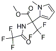 METHYL 3,3,3-TRIFLUORO-2-(1-METHYLPYRROL-2-YL)-N-(TRIFLUOROACETYL)ALANINATE Struktur