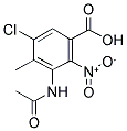 5-CHLORO-2-NITRO-3-ACETYLAMINO-4-METHYLBENZOIC ACID Struktur