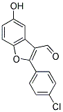 2-(4-CHLOROPHENYL)-5-HYDROXY-1-BENZOFURAN-3-CARBALDEHYDE Struktur