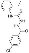 2-(4-CHLOROBENZOYL)-N-(2-ETHYLPHENYL)HYDRAZINECARBOTHIOAMIDE Struktur