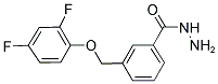 3-(2,4-DIFLUORO-PHENOXYMETHYL)-BENZOIC ACID HYDRAZIDE Struktur