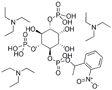 D-MYO-INOSITOL 1,4,5-TRIPHOSPHATE, P4(5)-(1-(2-NITROPHENYL) ETHYL) ESTER, TRIS(TRIETHYLAMMONIUM SALT) Struktur