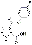 5-(4-FLUORO-PHENYLCARBAMOYL)-3 H-IMIDAZOLE-4-CARBOXYLIC ACID Struktur