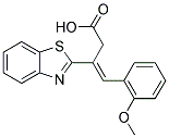 3-BENZOTHIAZOL-2-YL-4-(2-METHOXY-PHENYL)-BUT-3-ENOIC ACID Struktur