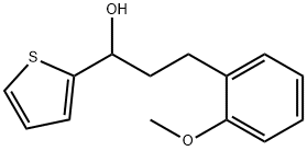 3-(2-METHOXYPHENYL)-1-(2-THIENYL)-1-PROPANOL Struktur