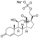 4-PREGNEN-11-BETA, 21-DIOL-3,18,20-TRIONE 21-SULPHATE, SODIUM SALT Struktur