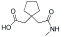 (1-[2-(METHYLAMINO)-2-OXOETHYL]CYCLOPENTYL)ACETIC ACID Struktur