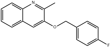 3-[(4-FLUOROBENZYL)OXY]-2-METHYLQUINOLINE Struktur