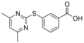 3-[(4,6-DIMETHYLPYRIMIDIN-2-YL)THIO]BENZOIC ACID Struktur