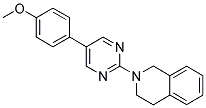 2-[5-(4-METHOXYPHENYL)PYRIMIDIN-2-YL]-1,2,3,4-TETRAHYDROISOQUINOLINE Struktur