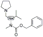 (S)-METHYL-(2-METHYL-1-PYRROLIDIN-1-YLMETHYL-PROPYL)-CARBAMIC ACID BENZYL ESTER Struktur