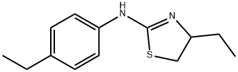 (4-ETHYL-4,5-DIHYDRO-THIAZOL-2-YL)-(4-ETHYL-PHENYL)-AMINE Struktur