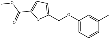 5-M-TOLYLOXYMETHYL-FURAN-2-CARBOXYLIC ACID METHYL ESTER Struktur