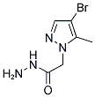 (4-BROMO-5-METHYL-PYRAZOL-1-YL)-ACETIC ACID HYDRAZIDE Struktur