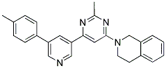 2-[2-METHYL-6-(5-P-TOLYL-PYRIDIN-3-YL)-PYRIMIDIN-4-YL]-1,2,3,4-TETRAHYDRO-ISOQUINOLINE Struktur