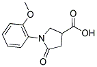 1-(2-METHOXY-PHENYL)-5-OXO-PYRROLIDINE-3-CARBOXYLIC ACID Struktur