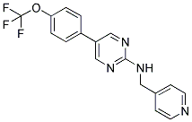 N-(PYRIDIN-4-YLMETHYL)-5-[4-(TRIFLUOROMETHOXY)PHENYL]PYRIMIDIN-2-AMINE Struktur