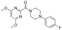 1-[(4,6-DIMETHOXYPYRIMIDIN-2-YL)CARBONYL]-4-(4-FLUOROPHENYL)PIPERAZINE Struktur