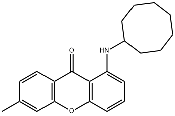 1-(CYCLOOCTYLAMINO)-6-METHYL-9H-XANTHEN-9-ONE Struktur