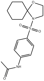 N-[4-(1-OXA-4-AZASPIRO[4.5]DEC-4-YLSULFONYL)PHENYL]ACETAMIDE Struktur