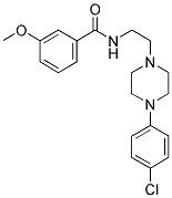 N-(2-[4-(4-CHLOROPHENYL)PIPERAZIN-1-YL]ETHYL)-3-METHOXYBENZAMIDE Struktur