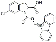 FMOC-(2S)-INDOLINE(6-CL) CARBOXYLIC ACID Struktur