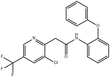 2-[3-CHLORO-5-(TRIFLUOROMETHYL)-2-PYRIDINYL]-N-(2-PHENOXYPHENYL)ACETAMIDE Struktur