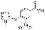 4-(4-METHYL-4H-[1,2,4]TRIAZOL-3-YLSULFANYL)-3-NITRO-BENZOIC ACID Struktur