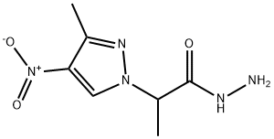 2-(3-METHYL-4-NITRO-PYRAZOL-1-YL)-PROPIONIC ACID HYDRAZIDE Struktur