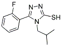 5-(2-FLUORO-PHENYL)-4-ISOBUTYL-4H-[1,2,4]TRIAZOLE-3-THIOL Struktur