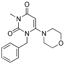 1-BENZYL-3-METHYL-6-MORPHOLIN-4-YLPYRIMIDINE-2,4(1H,3H)-DIONE Struktur