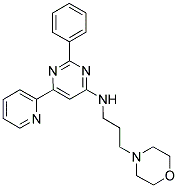 (3-MORPHOLIN-4-YL-PROPYL)-(2-PHENYL-6-PYRIDIN-2-YL-PYRIMIDIN-4-YL)-AMINE Struktur