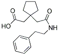 (1-(2-OXO-2-[(2-PHENYLETHYL)AMINO]ETHYL)CYCLOPENTYL)ACETIC ACID Struktur