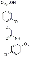 4-[(5-CHLORO-2-METHOXY-PHENYLCARBAMOYL)-METHOXY]-3-METHOXY-BENZOIC ACID Struktur